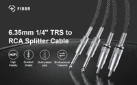 کابل RCA به TS مانیتورینگ 2عددی طول نیم متر FIBBR Cable RCA a TS de 1/4" de 1.6 pies/1.6 ft, doble 1/4 pulgadas TS